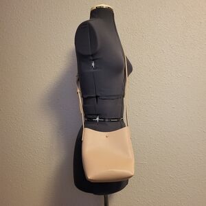 NWOT SAMARA Beige Vegan Leather Shoulder Bag